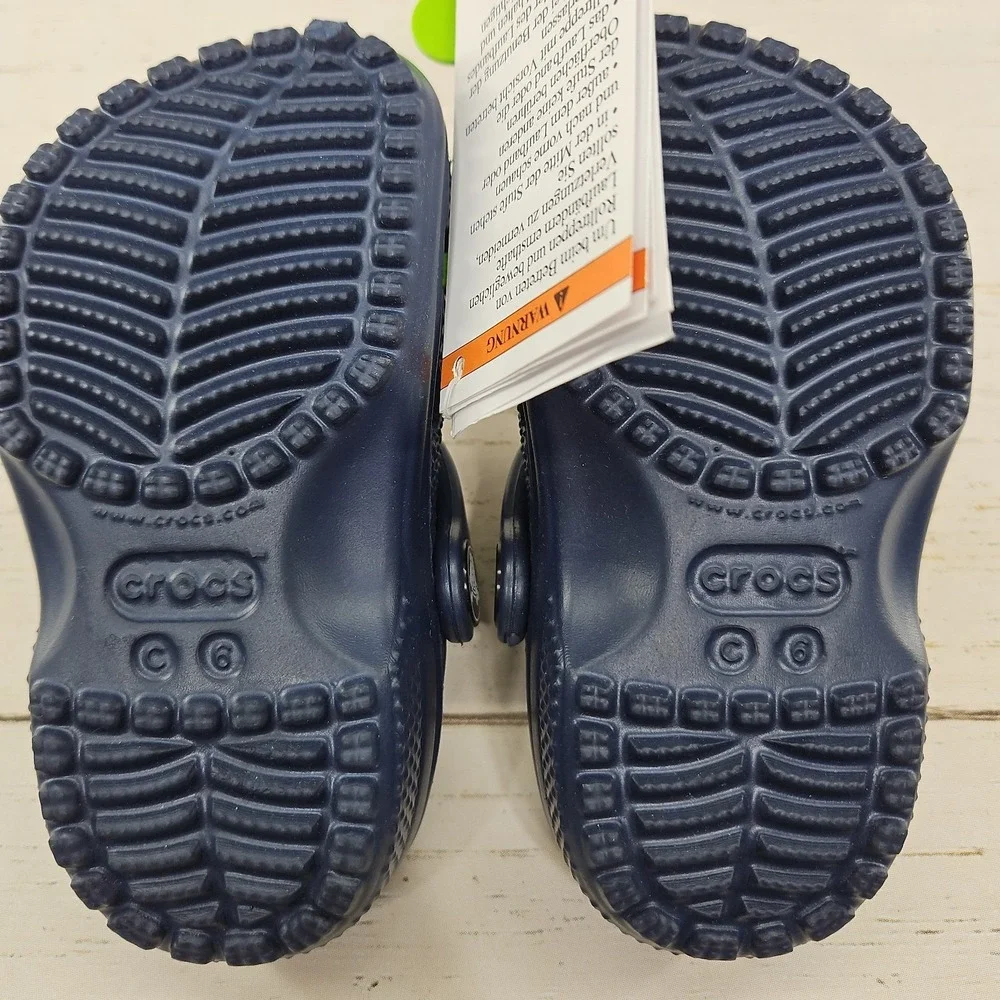 Crocs Classic Clog Navy Blue Toddler Size C6 Sandal Shoes 206990-410